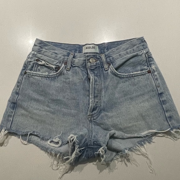 Agolde Parker Shorts Size 24 - Picture 3 of 6